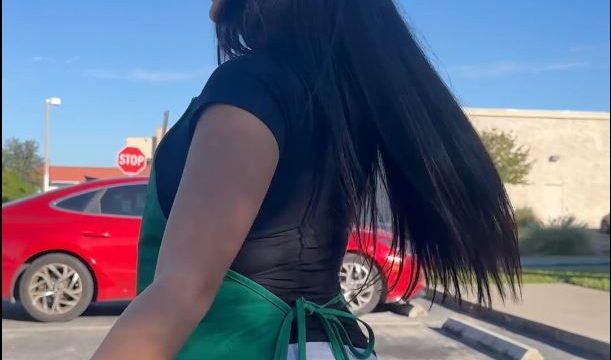 Big booty latina gets rizzed at the drive-thru